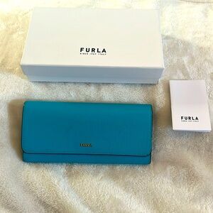 Authentic Blue Furla Wallet